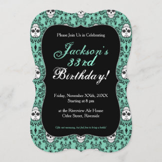 Damas mortes - Chic crâne Sugar Invitations person