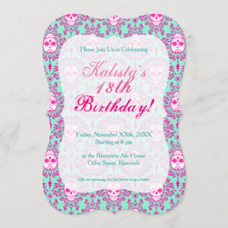 Damas mortes - Chic crâne Sugar Invitations person
