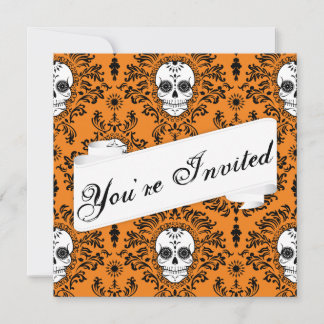 Damas mortes - Invitation au crâne à sucre personn