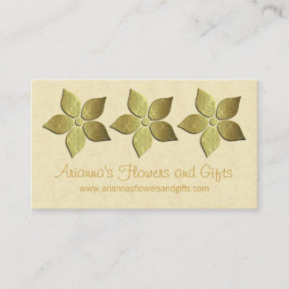 Damask Blooms Floral Carte de visite