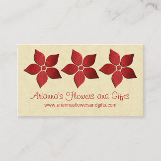 Damask Blooms Floral Carte de visite