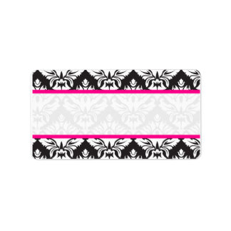 Damask Étiquettes De Courrier Pour Les Clients Mar