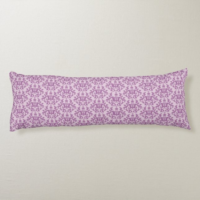 Damask Kangaroo Paws et coeur lilas long coussin (Dos)