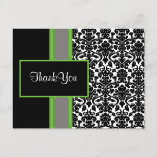 damask lime ThankYou Cartes
