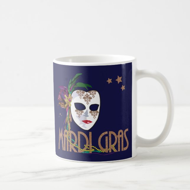 Damask Mardi Gras Mug (Droite)