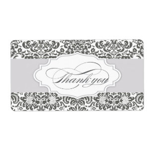 damask merci étiquette