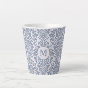 Damask Pattern personnalisé monogramme mugs