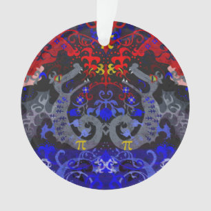Damask polyamory Dragon dans Poly Pride Flag Color