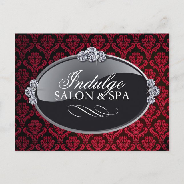 Damask Salon et carte postale Spa (Devant)