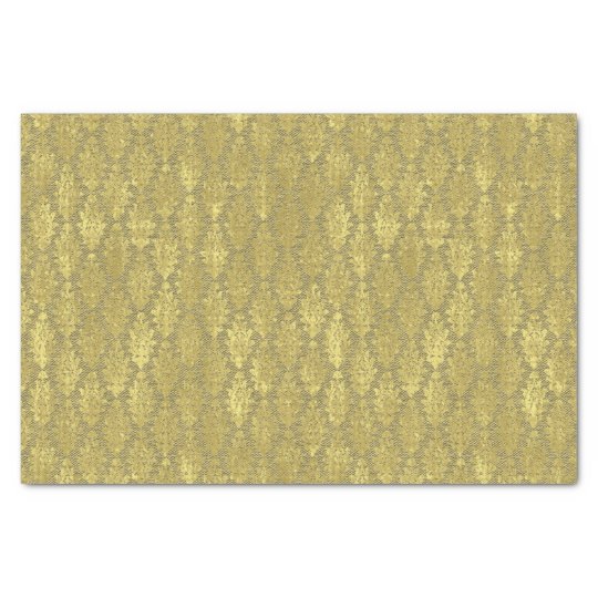 Damassé d'or papier mousseline