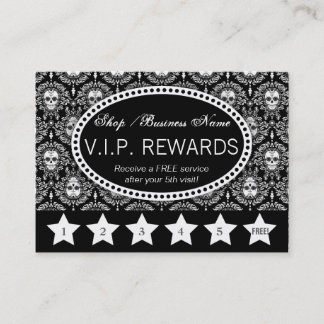 Damassé morte - la fidélité récompense la carte