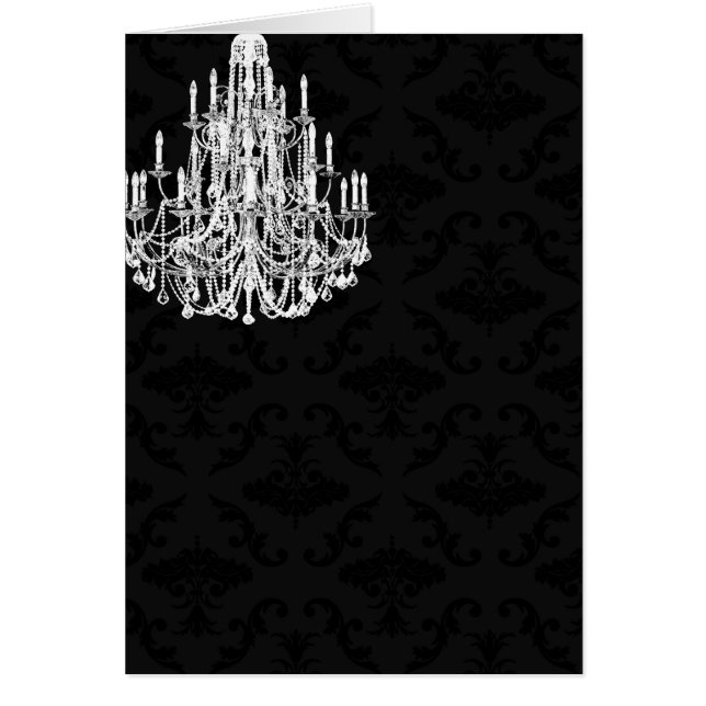 Damassé noire de lustre (Devant)