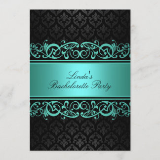 Damassé Tourbillon Bleu | Invitation pour Enterrem
