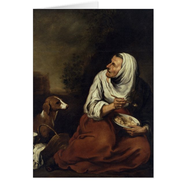 Dame âgée avec le chien (Devant)