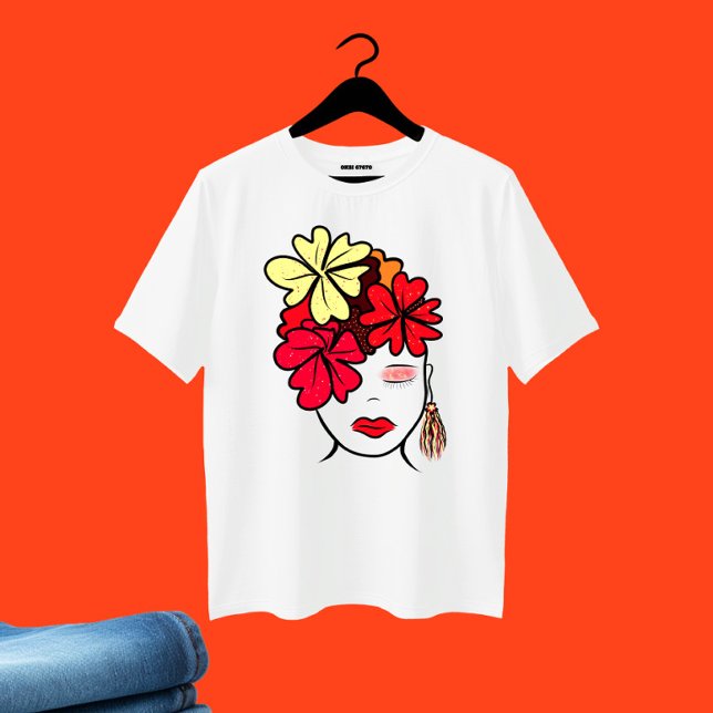 Dame au portrait de fleurs (Créateur téléchargé)