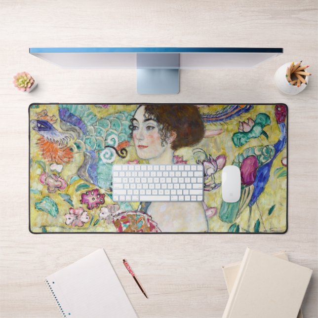 Dame avec un ventilateur, Gustav Klimt (Bureau 1)