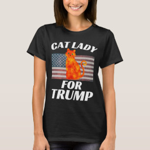 DAME CHAT POUR TRUMP 2024 T-SHIRTS