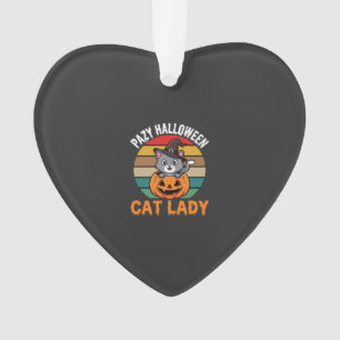 Dame de chat Halloween Sorcière Citrouille Design