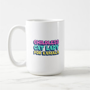 Dame de chat sans enfant pour la Mug de café Kamal