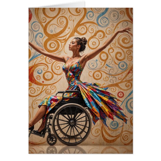 Dame de danse en fauteuil roulant pour toutes occa (Devant)