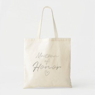 Dame de honneur - sac fourre-tout argenté à