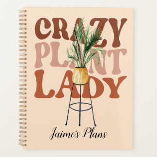 Dame de la plante rétro typographie de plantes à l
