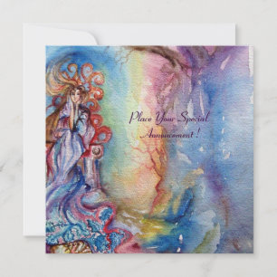 DAME DU LAC bleu vibrant rose violet blanc