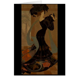 Dame en noir