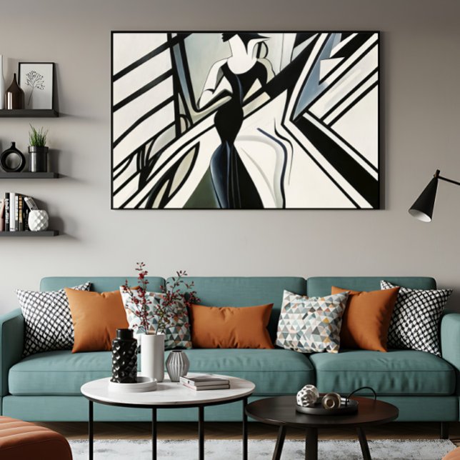 Dame en silhouette Art Déco (Créateur téléchargé)