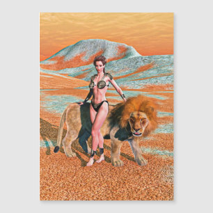 Dame et Lion