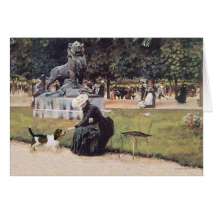 Dame et PBGV dans le Parc