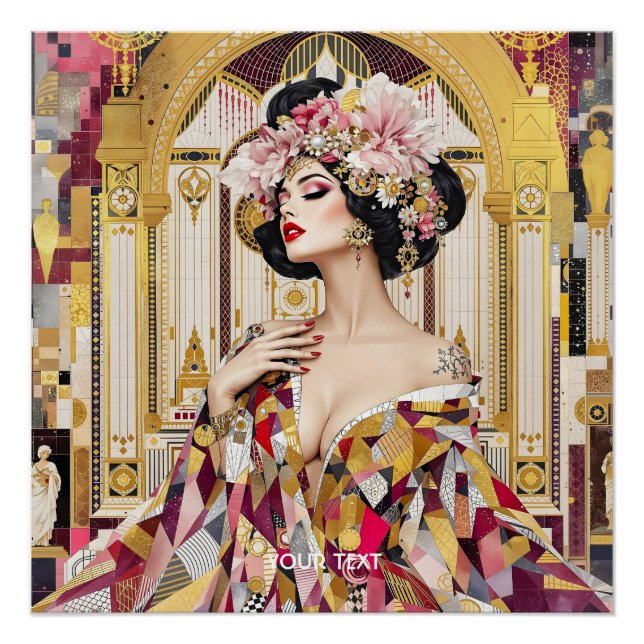 Dame mignonne de fantaisie Art déco (Devant)