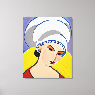 Dame moderne Art déco à Turban