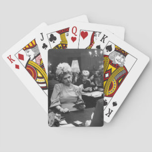 Dame riche grincheuse Photo vintage Cartes à jouer