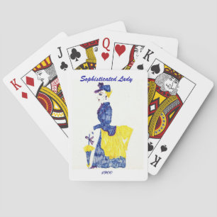 DAME SOPHISTIQUÉE cartes à jouer