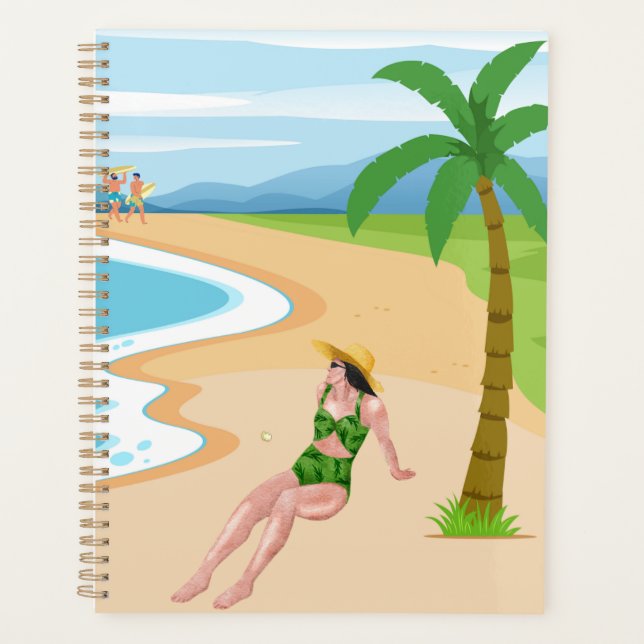 dame sur la plage (Devant)