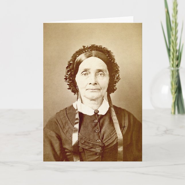 Dame victorienne âgée pour carte d'anniversaire ou (Devant)