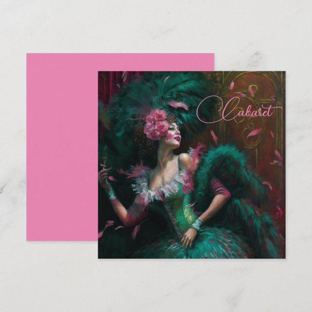 Dame victorienne en émeraude et rose (Devant / Derrière)