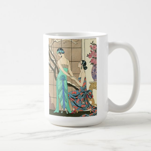 Dames d'art déco par la tasse de fenêtre (Droite)
