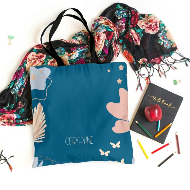 Dames Elegant Bleu Boho Sac fourre-tout mignon (Créateur téléchargé)