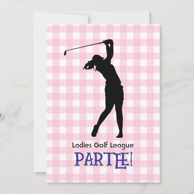 Dames Golf League Célébration 5x7 Invitation (Devant)