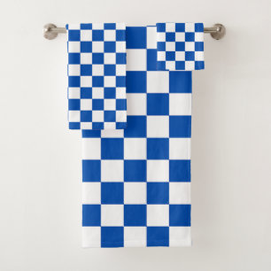 Damier bleu cobalt classique