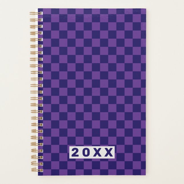 Damier bleu violet (Devant)