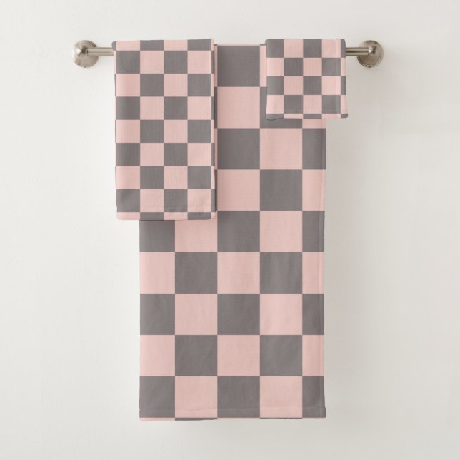 Damier gris et rose (En situation)