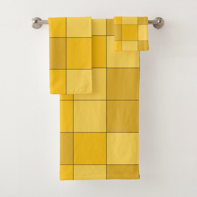 Damier jaune moutarde  (En situation)