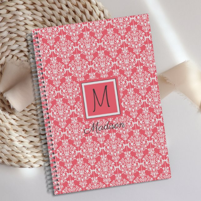 Damier Rose et Blanc Monogramme Tendance (Créateur téléchargé)