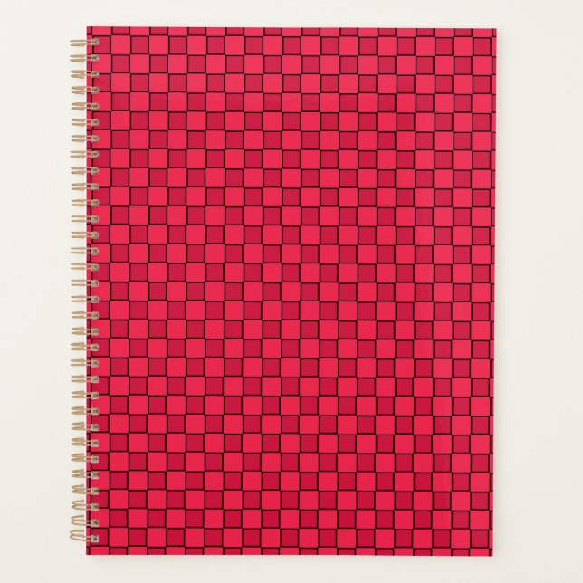 Damier rouge noir (Devant)