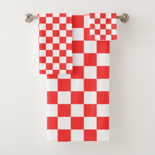 Damier rouge visuel classique