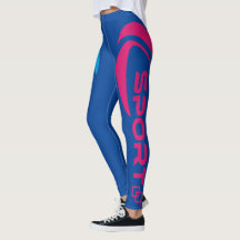 Damionti Sport Yoga Leggings Bleus
