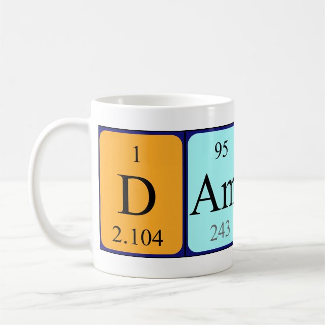 Damon périodique nom de table mug (Gauche)
